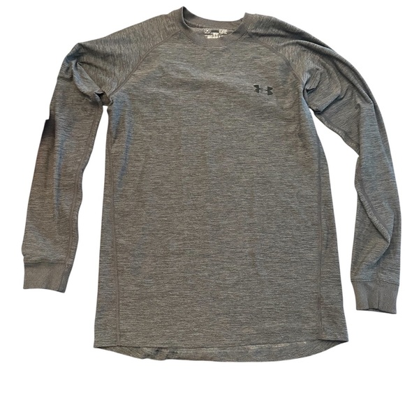 Under Armour Other - Under Armour Men's Heathered Gray Long Sleeve Tee Small Fitted ColdGear Base